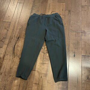 LULULEMON SWEAT CASUAL PANTS, OLIVE GREEN SIZE MEN"S SIZE LARGE